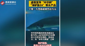 以“中華鱘”“海鱸魚EA”等為營(yíng)銷噱頭 大型商超被罰近萬(wàn)元