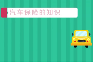 汽車保險(xiǎn)的知識(shí)是什么