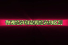 微觀經(jīng)濟(jì)和<em>宏觀</em>經(jīng)濟(jì)的區(qū)別？