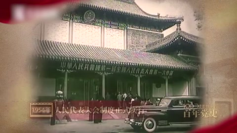 1954年：<em>人民代表大會(huì)</em>制度正式<em>實(shí)行</em>