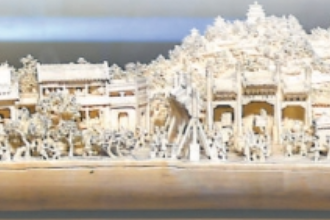 中華傳統文化—牙雕作品《舊<em>北京</em>》和《新<em>北京</em>》